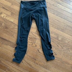 Athleta Cut-Out Black Leggings